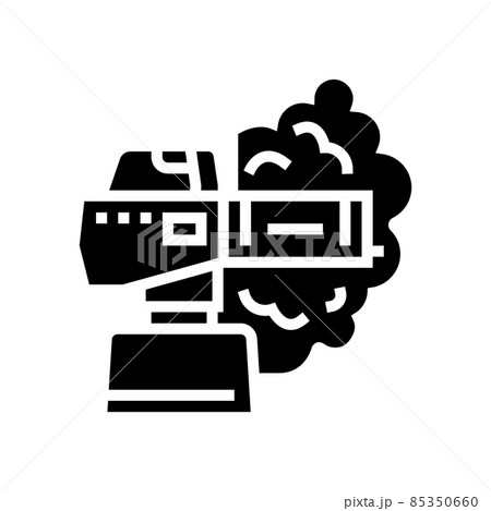 fogging against flying pests glyph icon vector illustration 85350660