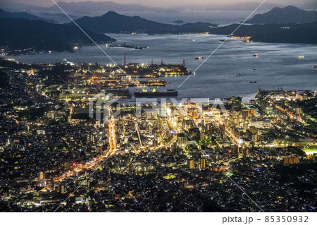 灰ヶ峰からの呉市街夜景 85350932