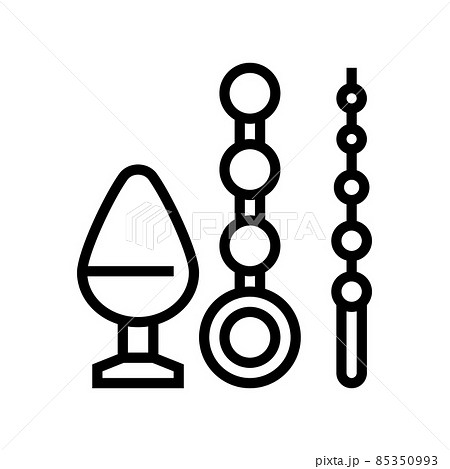 anal sex toy line icon vector illustration anal sex toy line icon vector illustration 85350993