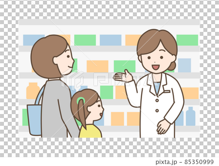 ドラッグストア　薬局　薬剤師　市販薬　OTC　親子 85350999