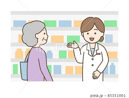 ドラッグストア　薬局　薬剤師　市販薬　OTC　高齢者 85351001