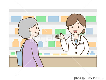ドラッグストア　薬局　薬剤師　市販薬　OTC　高齢者 85351002