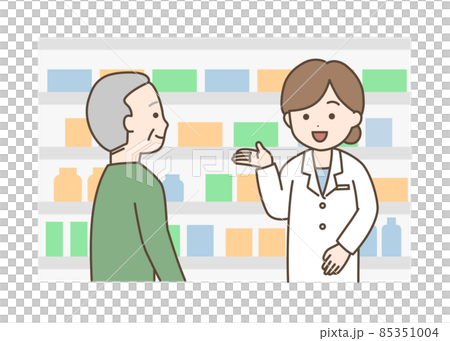 ドラッグストア　薬局　薬剤師　市販薬　OTC　高齢者 85351004