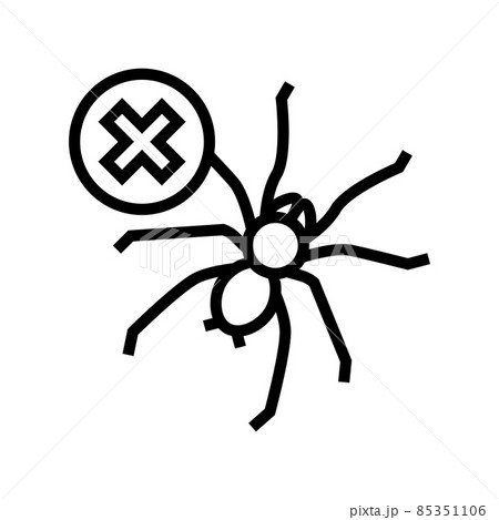 spider control line icon vector illustration spider control line icon vector illustration 85351106