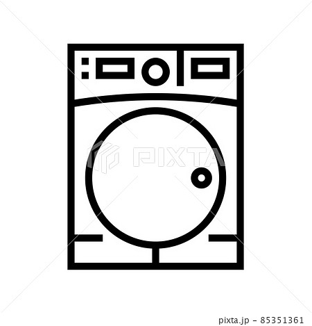 dryer machine line icon vector illustration dryer machine line icon vector illustration 85351361