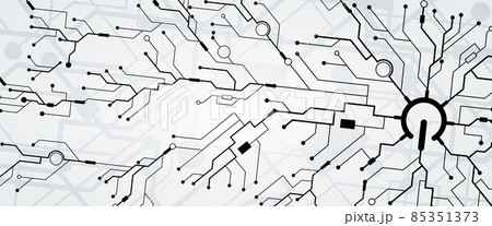 Quantum processing. Deep learning artificial intelligence. Future new technology for business or science presentation Quantum processing. Deep learning artificial intelligence. Future new technology for business or science presentation 85351373