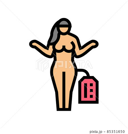 doll sex toy color icon vector illustration 85351650
