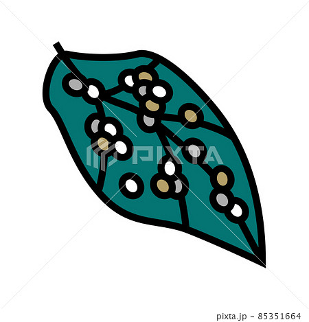 eggs silkworm color icon vector illustration 85351664