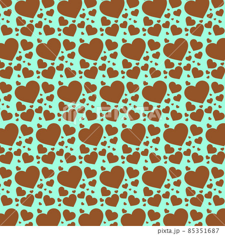 シンプルでかわいいハートのパターン シンプルでかわいいハートのパターン 85351687