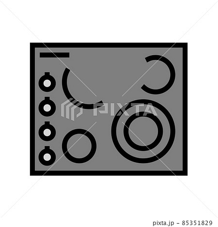 electric cooktop color icon vector illustration 85351829