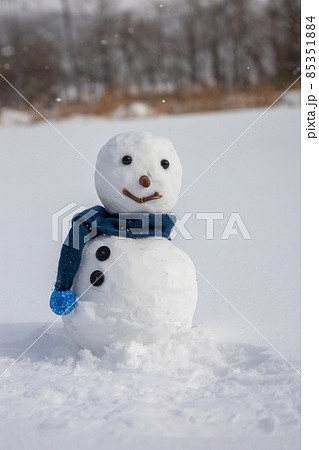 シンプルな雪だるまの写真素材 [85351884] - PIXTA