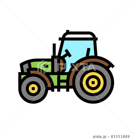 tractor farm transport color icon vector illustration tractor farm transport color icon vector illustration 85351889