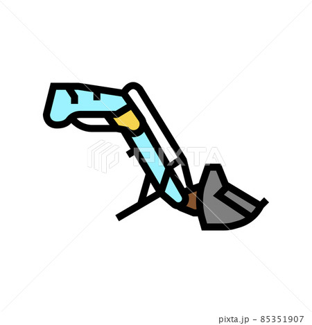front end loader farm tool color icon vector illustration front end loader farm tool color icon vector illustration 85351907