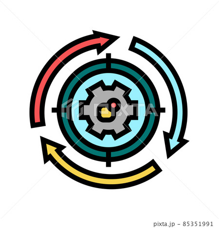 system working process color icon vector illustration 85351991