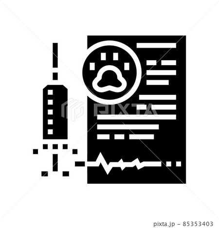 euthanasia domestic pet glyph icon vector illustration 85353403