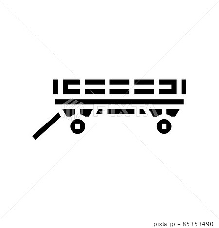 wagon farm glyph icon vector illustration wagon farm glyph icon vector illustration 85353490