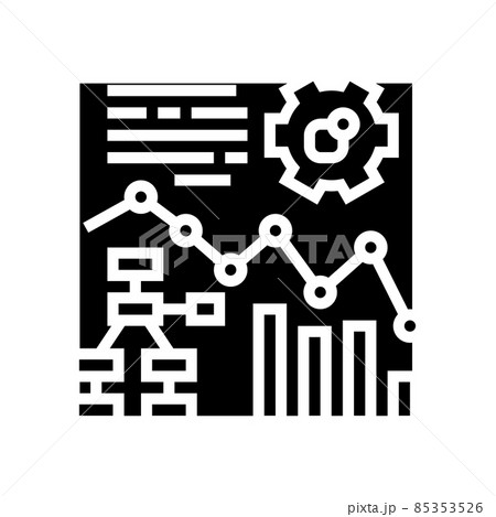 planning strategy erp glyph icon vector illustration 85353526