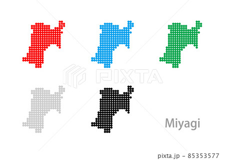 ドット地図＿宮城県-丸03 85353577
