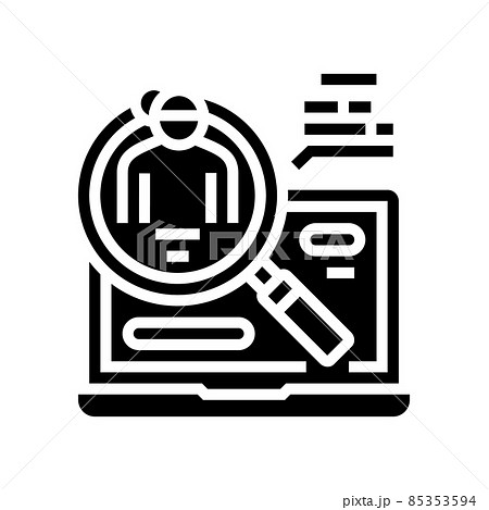 search babysitter in internet glyph icon vector illustration search babysitter in internet glyph icon vector illustration 85353594