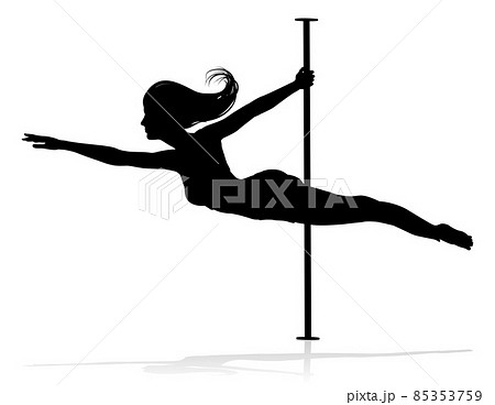 Pole Dancer Woman Silhouette 85353759