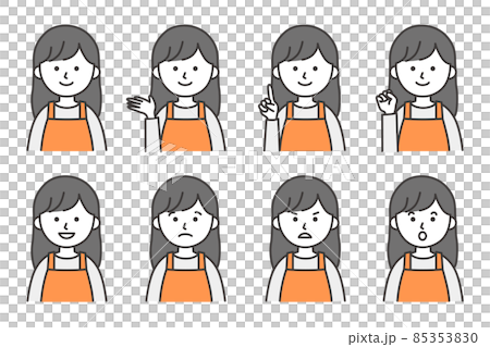 Female Apron People Illustration Vector AI Material 85353830