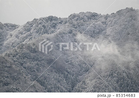 【兵庫県 丹波市】雪化粧の山 【兵庫県 丹波市】雪化粧の山 85354683