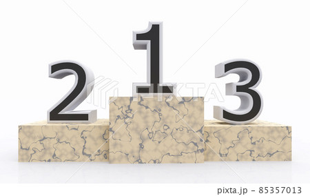 Winners podium isolated on white background Winners podium isolated on white background 85357013