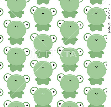 Cute frog Pattern Cartoon animal background  Stock Illustration  85357467  PIXTA