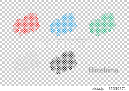 Dot map_Hiroshima prefecture-Maru 04 Dot map_Hiroshima prefecture-Maru 04 85359871