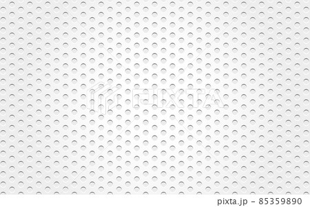 White mesh. Perforated metal texture with light background. Steel backdrop  with holes. Stainless material with dots. Abstract industrial wallpaper.  Vector illustration Stock Vector
