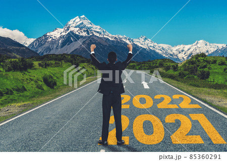 The 2022 New Year journey and future vision concept 85360291