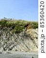 断崖絶壁　そびえ立つ断崖　海辺の造形 85360420