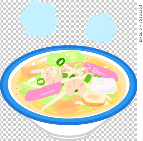 丼に盛ったちゃんぽん 85361253