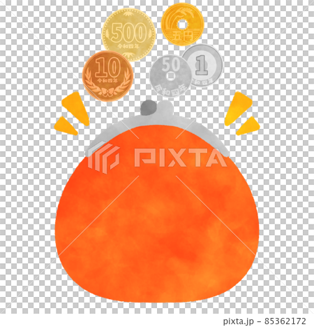 Wallet and money illustration material 85362172