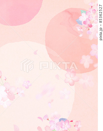 桜の和風背景 85362527