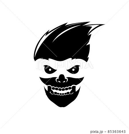 black face samurai mask logo design vector graphic symbol icon sign illustration creative idea 85363643