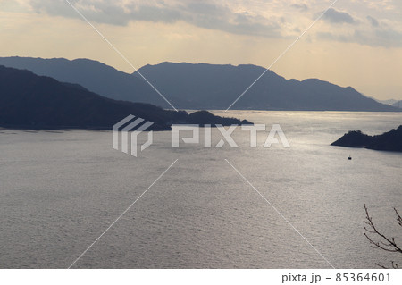 峠島からの眺望・瀬戸内海・広島湾・江田島 85364601