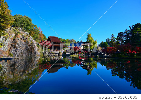 永保寺 永保寺庭園の臥竜池 梵音巌 多治見市 永保寺 永保寺庭園の臥竜池 梵音巌 多治見市 85365085