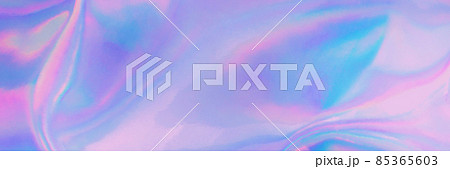 Abstract trendy rainbow pastel colored holographic banner background 85365603