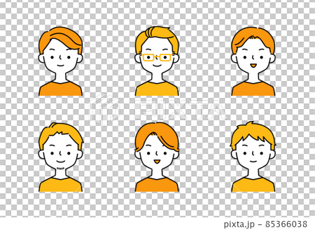 一組簡單的男性插圖 85366038