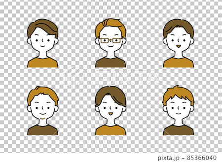 一組簡單的男性插圖 85366040