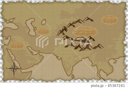 Illustration 2 of the old map of the Silk Road 85367281