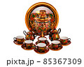 Tea Set of Old Russian folk utensils. 85367309