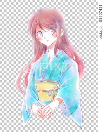 A woman in a kimono 85367431