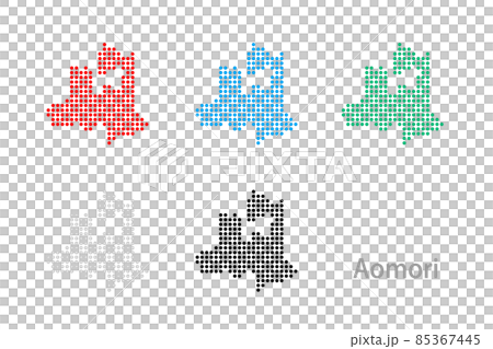 Dot map_Aomori prefecture-Maru 02 Dot map_Aomori prefecture-Maru 02 85367445