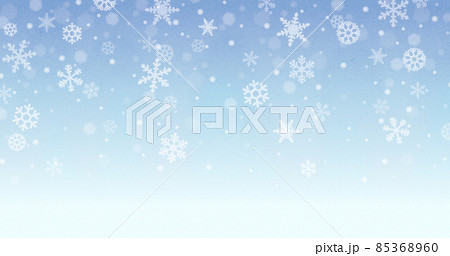 雪の降る空の背景画像02 85368960