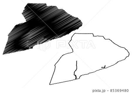 Accra City (Republic of Ghana, Greater Accra Region) map vector illustration, scribble sketch City of Nkran or Ankara map