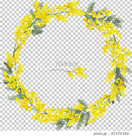 ミモザのリースフレーム 85370388