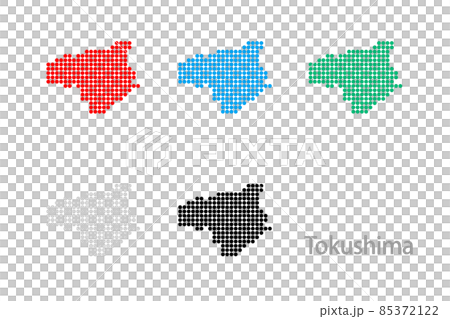 Dot map _ Tokushima prefecture-Maru 01 Dot map _ Tokushima prefecture-Maru 01 85372122