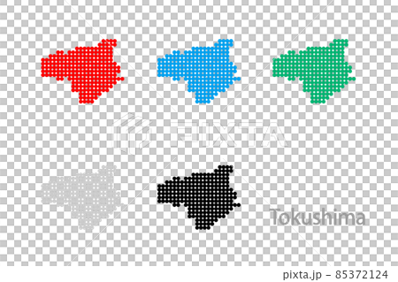 Dot map _ Tokushima prefecture-Maru 03 Dot map _ Tokushima prefecture-Maru 03 85372124